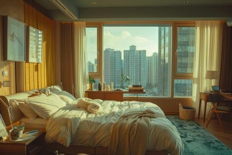 고급 호텔 숙박 시설에 대한 설명: 스위트룸, 시설, 객실 유형, 고급 편의 시설, 서비스, 식사 옵션 및 편의 시설